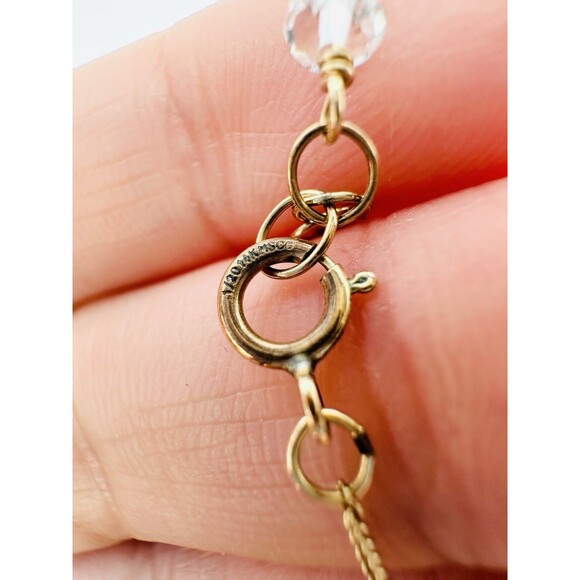 Anna Balkan 14k Gold Filled Chalcedony Charm Necklace 18” - Picture 5 of 5